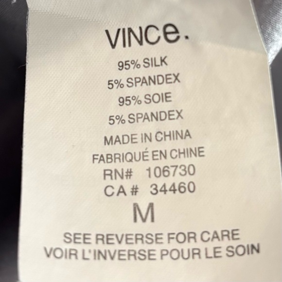 Vince grey silk blouse - Picture 9 of 9